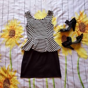 "Flashing Lights" Sleeveless Dress w/ Bow